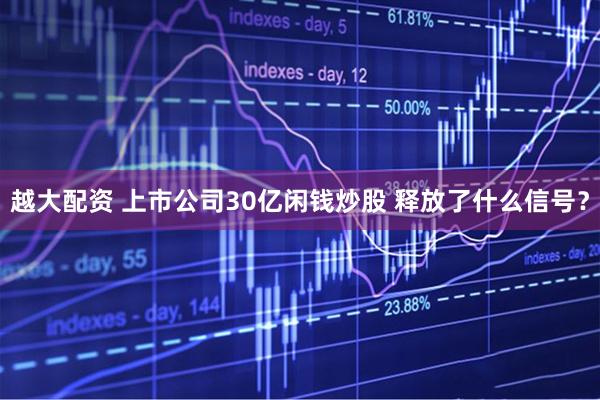 越大配资 上市公司30亿闲钱炒股 释放了什么信号？