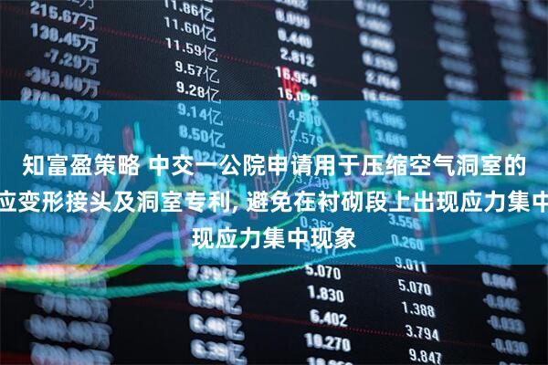 知富盈策略 中交一公院申请用于压缩空气洞室的可适应变形接头及洞室专利, 避免在衬砌段上出现应力集中现象